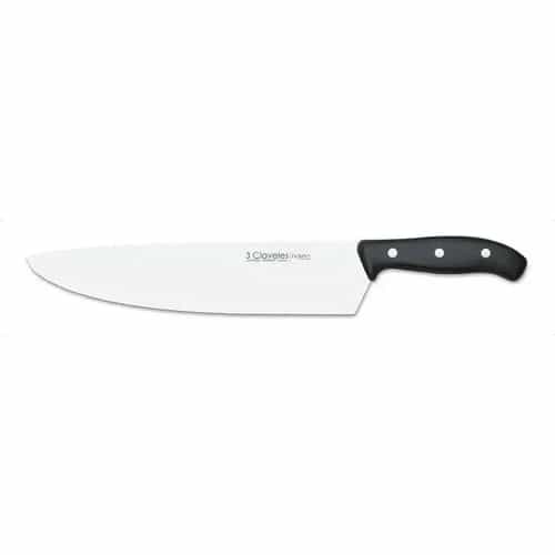 Cuchillo Cocinero 3 Claveles Domus 25 Cm Acero Inoxidable Negro