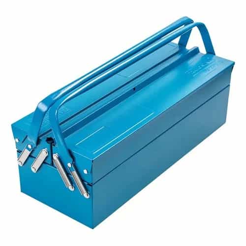 Caja de herramientas metálica Tramontina Master 3 compartimientos azul
