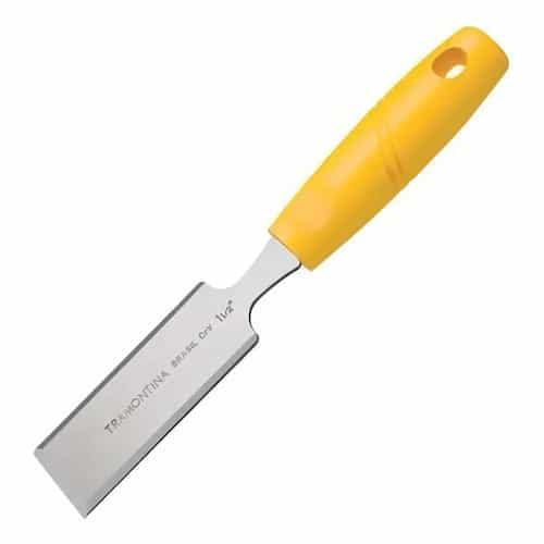 Formón biselado de acero cromo vanadio Tramontina Master 3/8 pulgada con mango de polipropileno