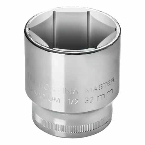 Tubo hexagonal de acero cromo vanadio Tramontina Master 19 mm encastre 1/2 pulgada