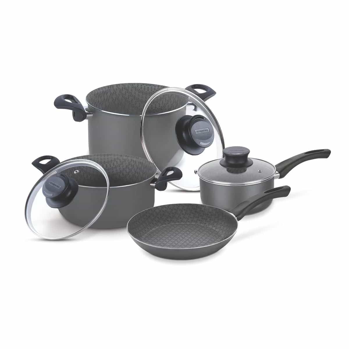 Batería de cocina Tramontina Paris antiadherente 7 piezas