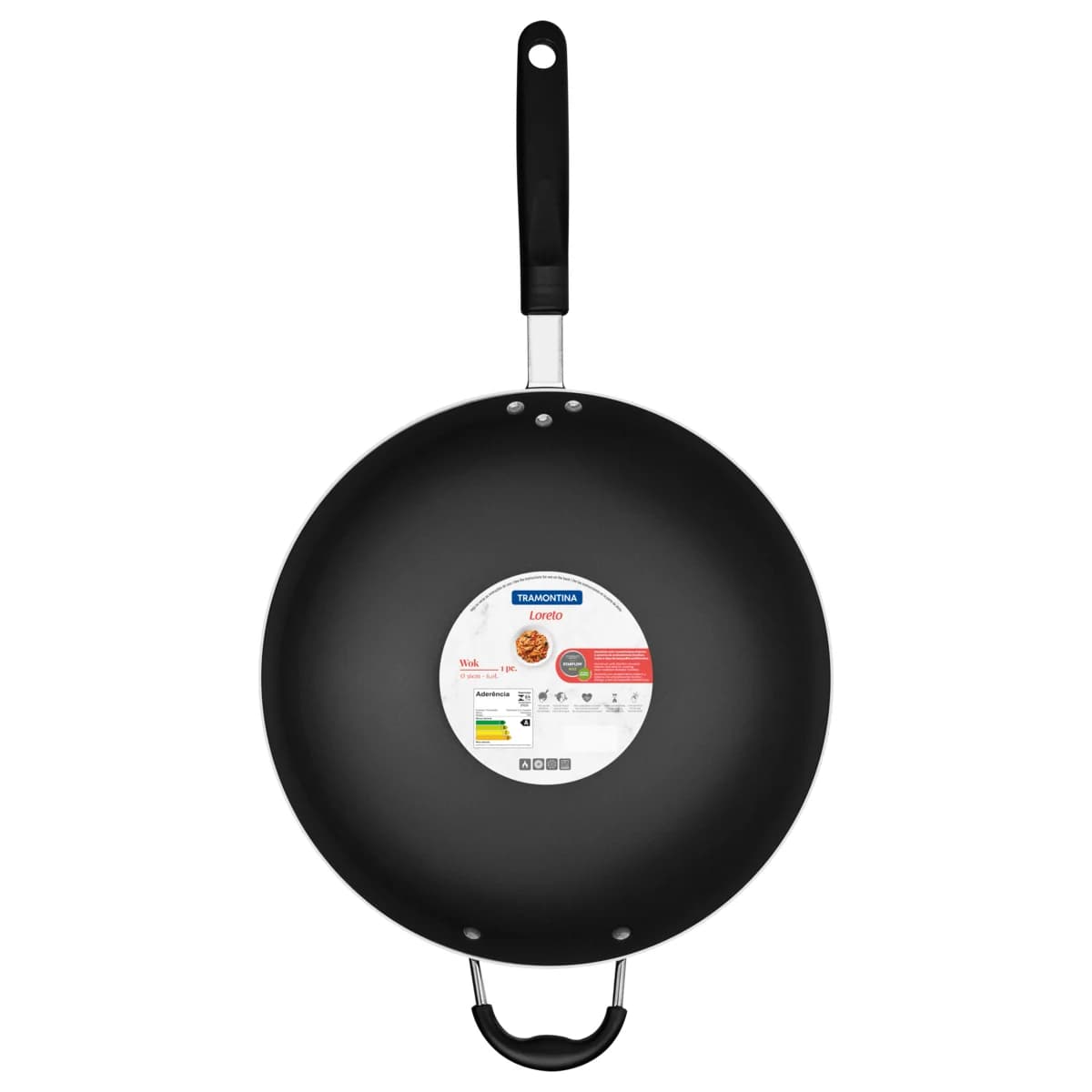 Sarten Wok Tramontina Antiadherente 36 Cm — imagen 3 de 4
