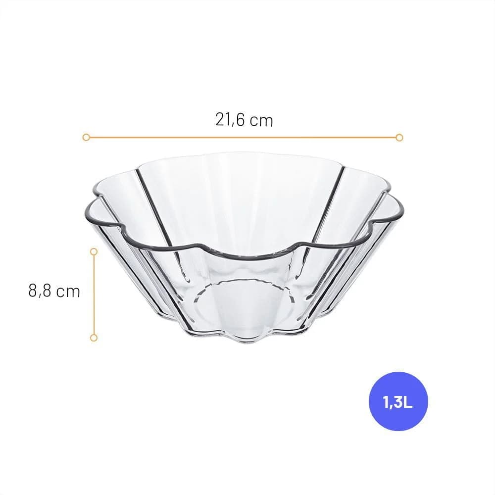 Molde Vidrio Flan 1300 Ml Marinex — imagen 2 de 3