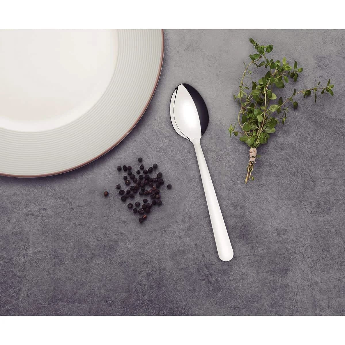 Cucharas de postre Tramontina Malibu de acero inoxidable pack de 12 unidades — imagen 5 de 5