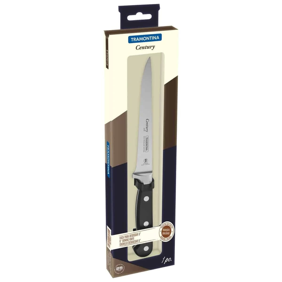 Cuchillo para deshuesar Tramontina Century de acero inoxidable forjado 6 pulgadas — imagen 2 de 5