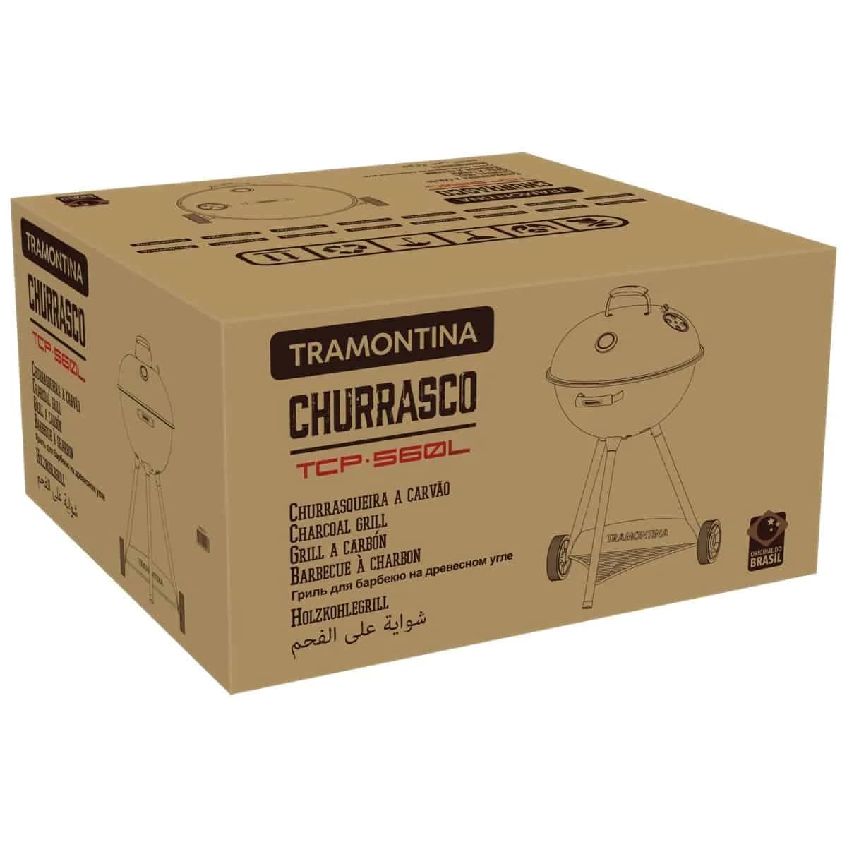 Parrilla Grill Barbacoa Tramontina A Carbon Tcp-560l — imagen 2 de 4