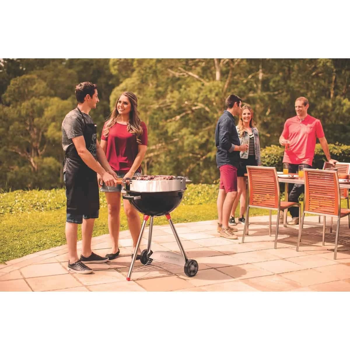Parrilla Grill Barbacoa Tramontina A Carbon Tcp-560l — imagen 4 de 4