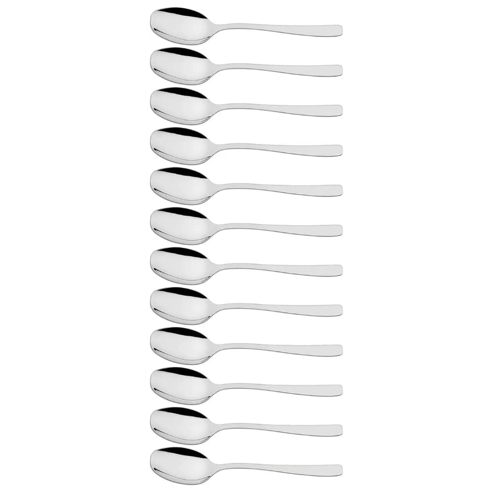 Cucharas de postre Tramontina Cosmos de acero inoxidable pack de 12 unidades — imagen 1 de 3