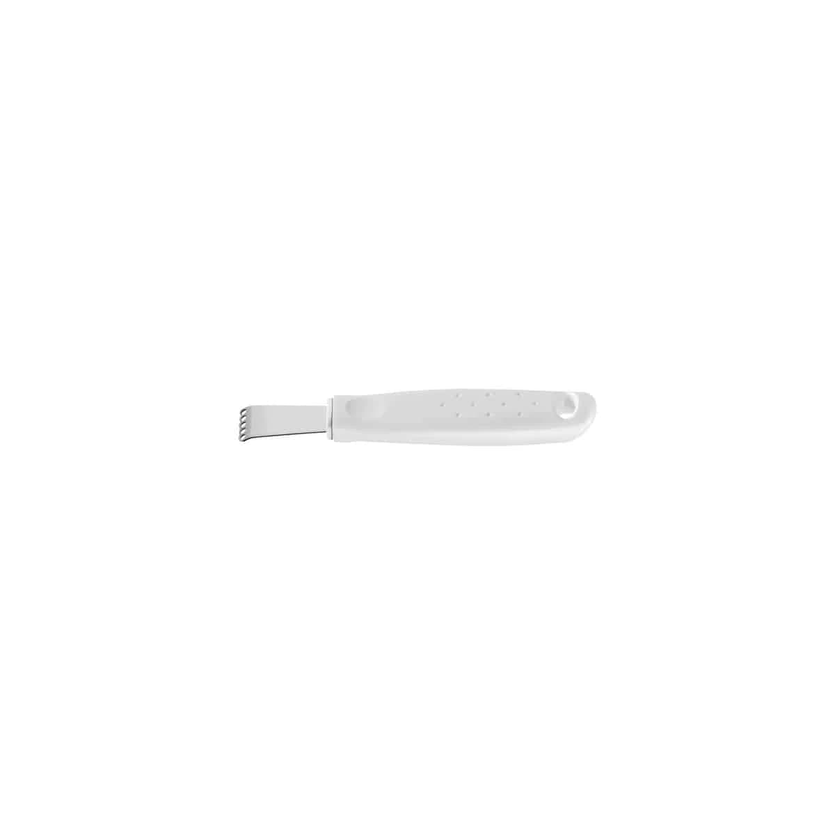 Rallador de limón Tramontina Utilità de acero inoxidable 15.3 cm con mango blanco — imagen 1 de 3