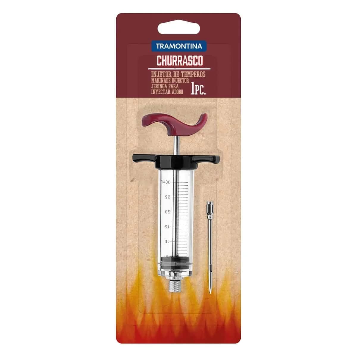 Jeringa para adobar carnes Tramontina Churrasco 30 ml — imagen 2 de 3
