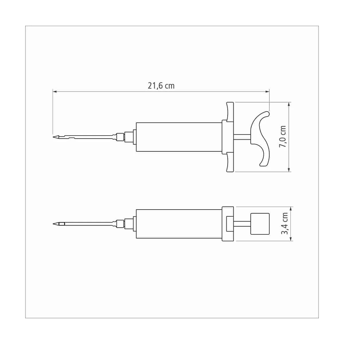 Jeringa para adobar carnes Tramontina Churrasco 30 ml — imagen 3 de 3