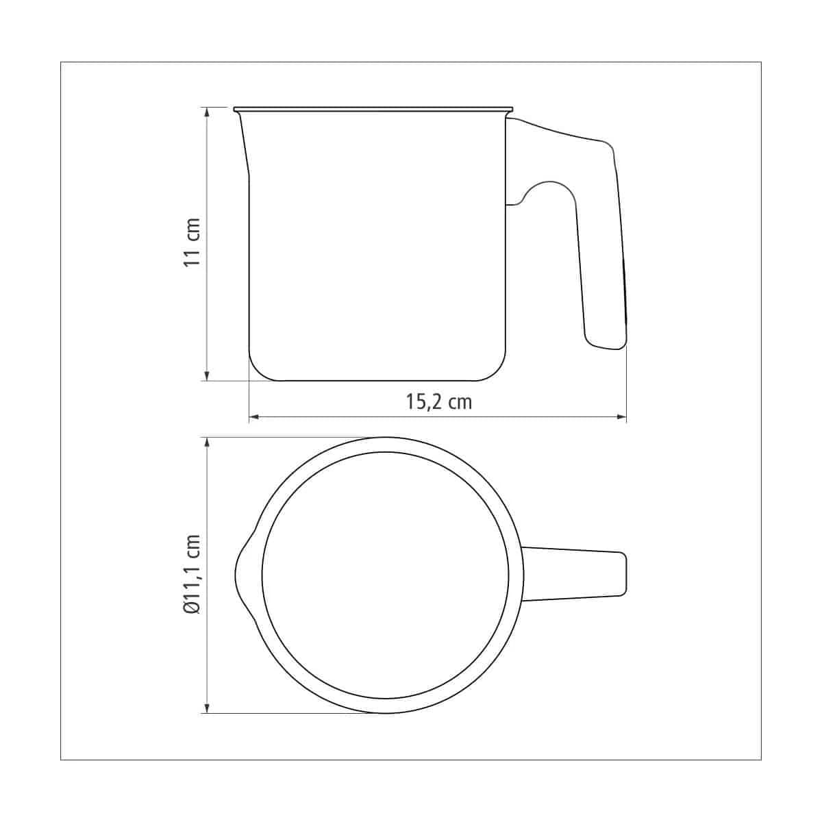 Hervidor Tramontina Paris antiadherente 10 cm 0.8 L — imagen 4 de 5