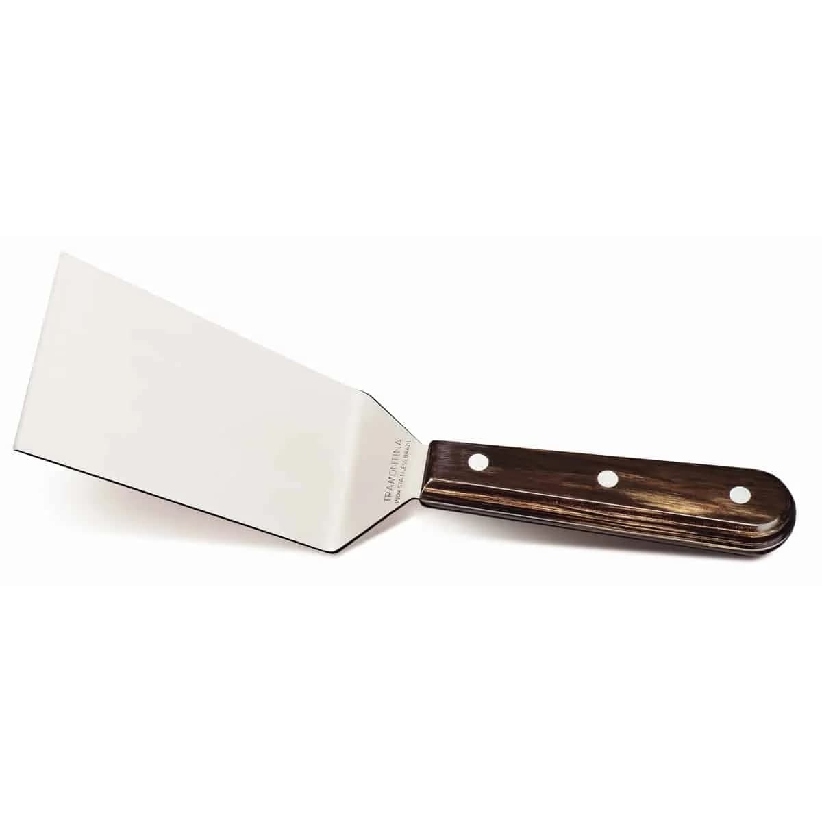 Espátula para frituras Tramontina Polywood de acero inoxidable 5 pulgadas marrón — imagen 1 de 1