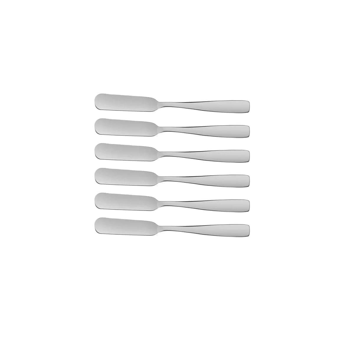 Espátulas para untar Tramontina Amazonas de acero inoxidable pack de 6 unidades