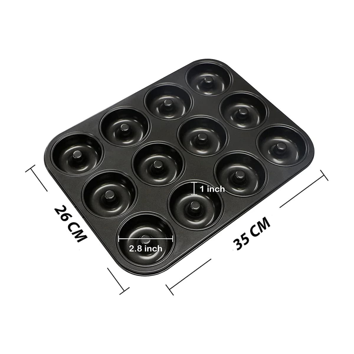 Molde De Donas X12 Teflon Antiadherente Asadera — imagen 2 de 2