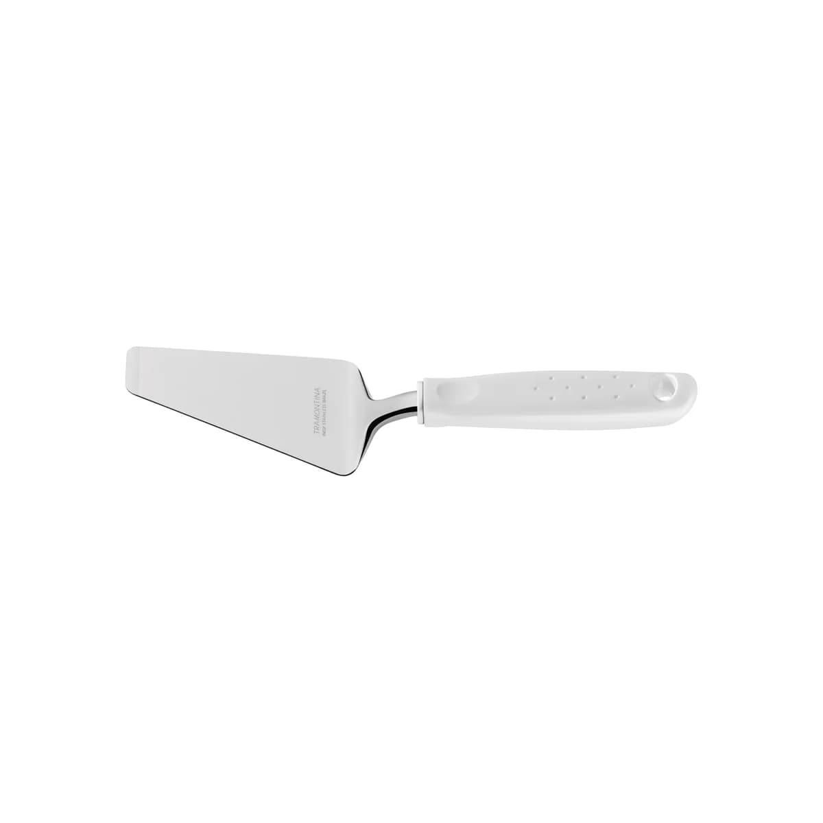 Espátula para pizza Tramontina Utilità de acero inoxidable 26.3 cm con mango blanco — imagen 2 de 3
