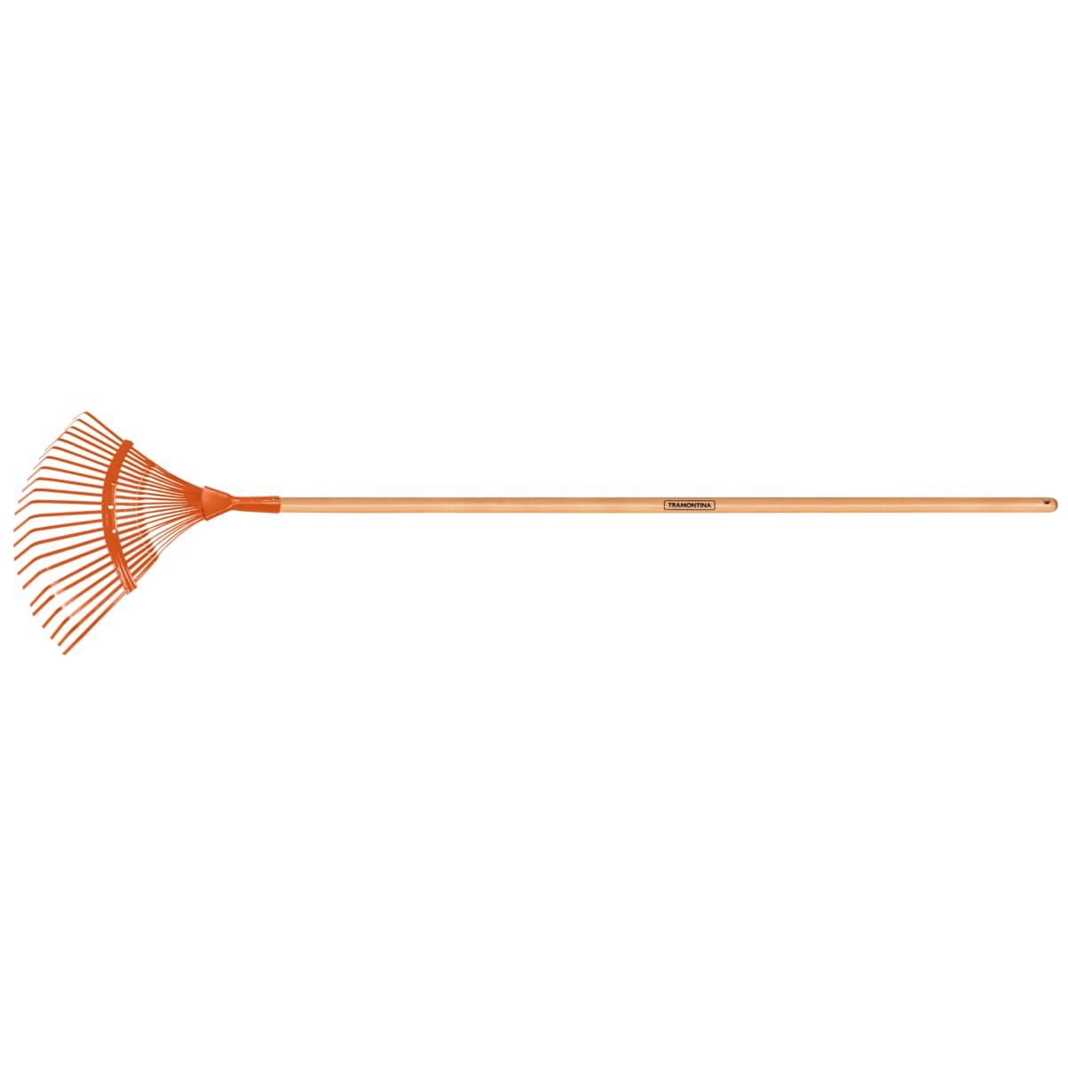 Escobilla metálica para jardín Tramontina 22 dientes con mango de madera 120 cm — imagen 1 de 3