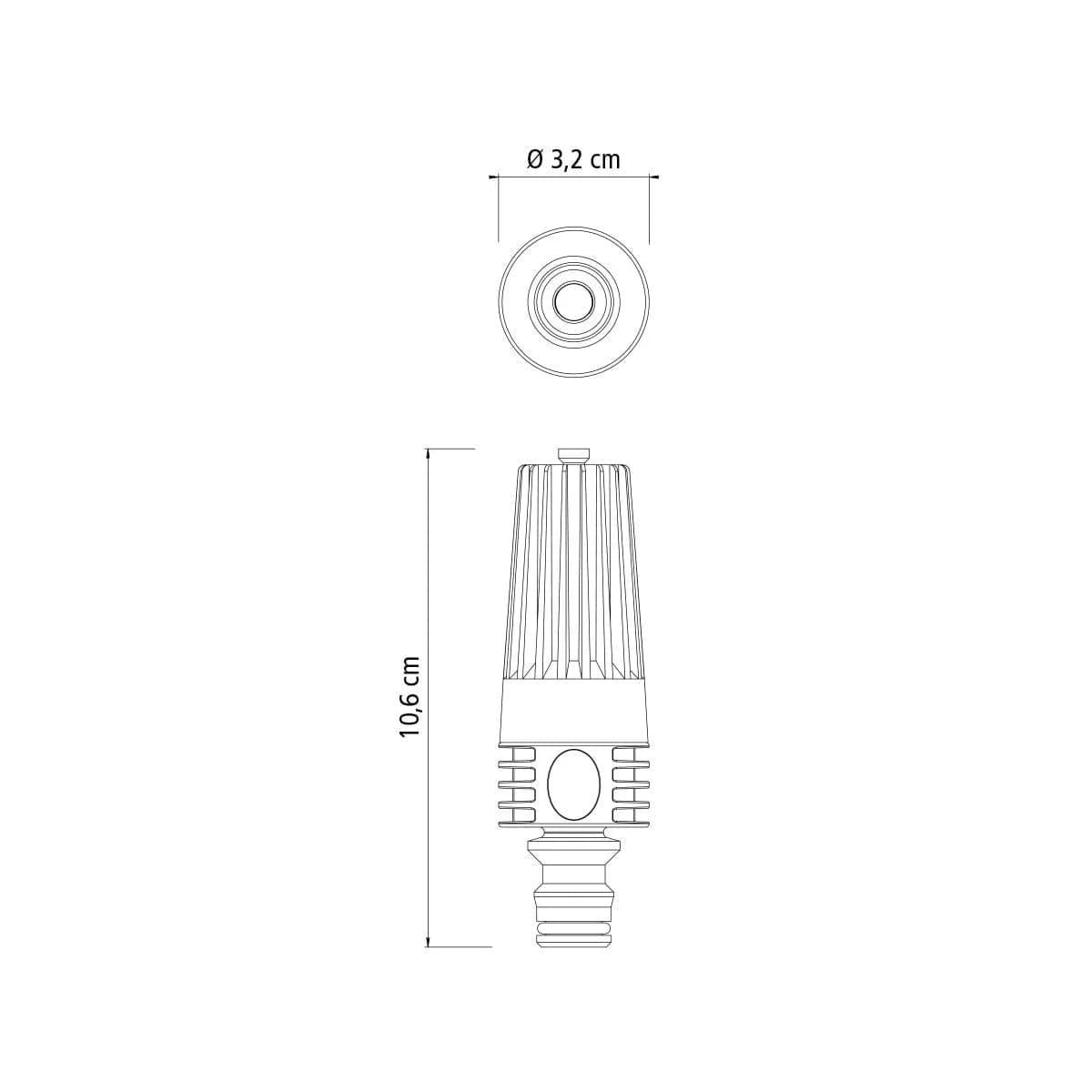 Boquilla Acople De Riego Regulable Plastico Para 1/2'' — imagen 3 de 6