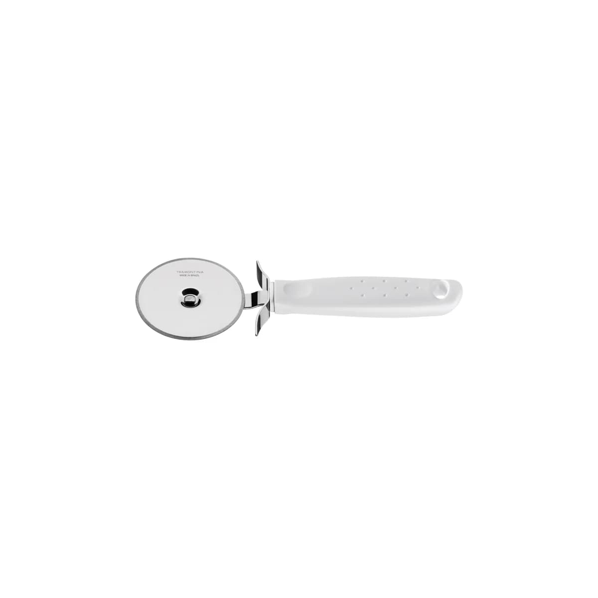 Cortador de pizza Tramontina Utilità de acero inoxidable 19.3 cm con mango blanco — imagen 1 de 3