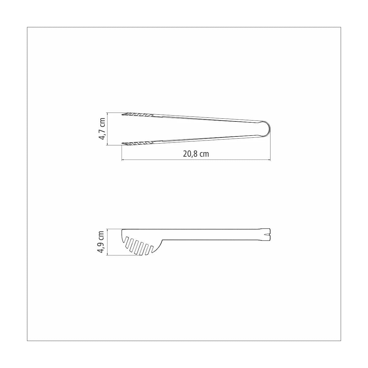 Pinza para pasta Tramontina Utility de acero inoxidable 20.8 cm — imagen 3 de 6