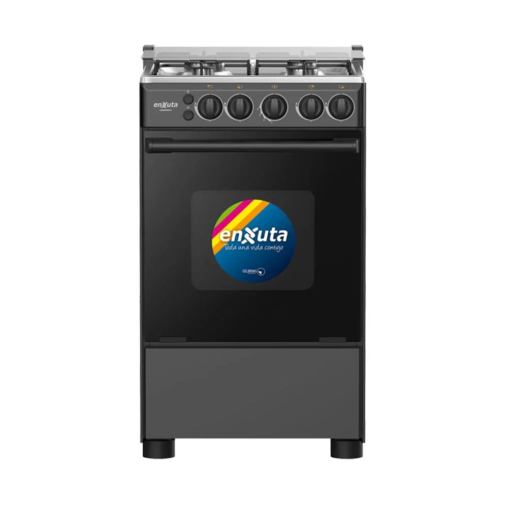Cocina Enxuta Cenx9504n A Gas/electrica 4 Hornallas Negra — imagen 2 de 2