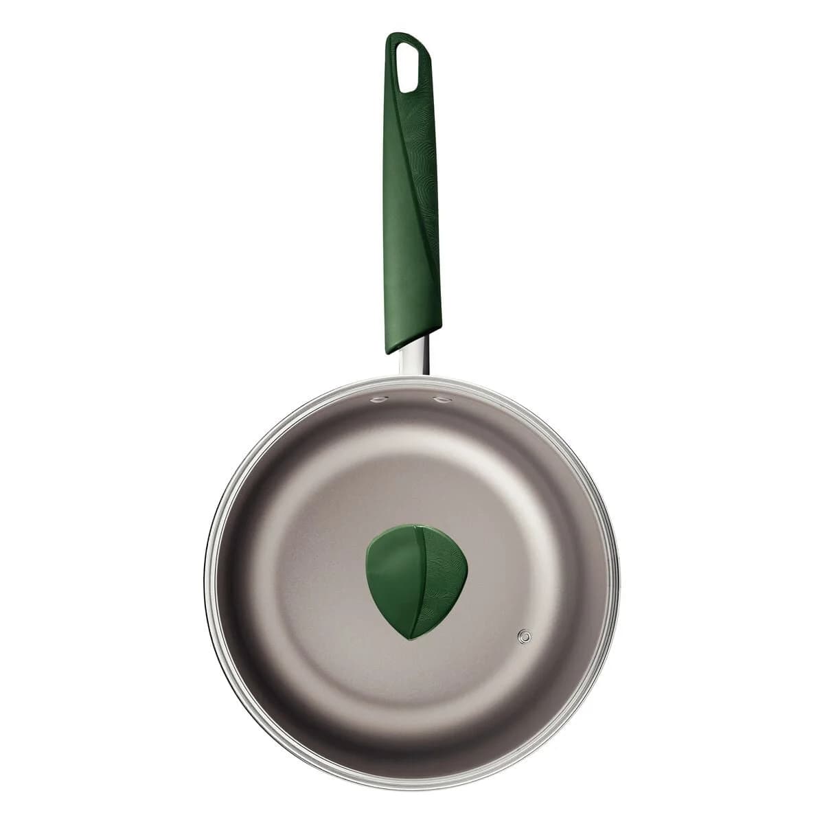Olla antiadherente con tapa de vidrio Tramontina LYF 18 cm 2.1 L verde — imagen 2 de 4