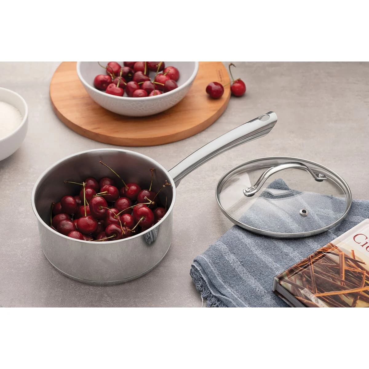 Olla Tramontina Induccion Acero Inox 16 Cm 1,4 Litros Una — imagen 3 de 4