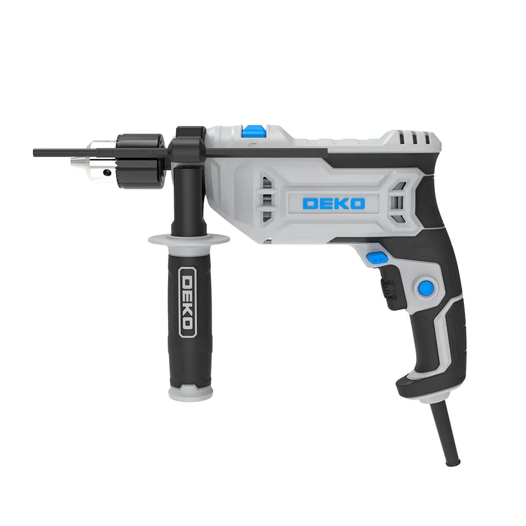 Taladro Con Percutor 13mm 900w Deko Dkid13xp90 3000 Rpm Gris — imagen 2 de 2