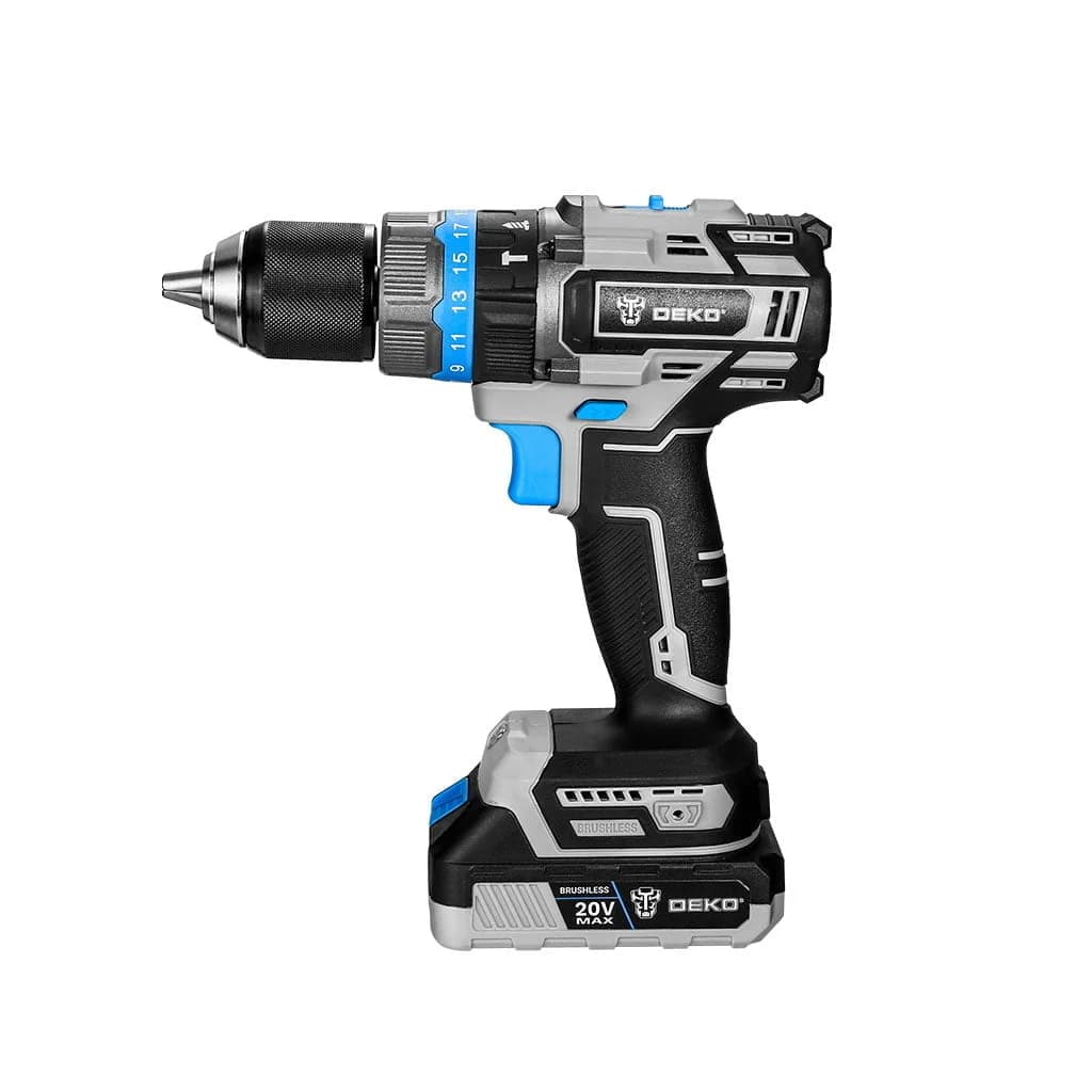 Taladro Percutor A Bateria Deko Dkbl20id02-s3 13mm Brushless — imagen 2 de 5