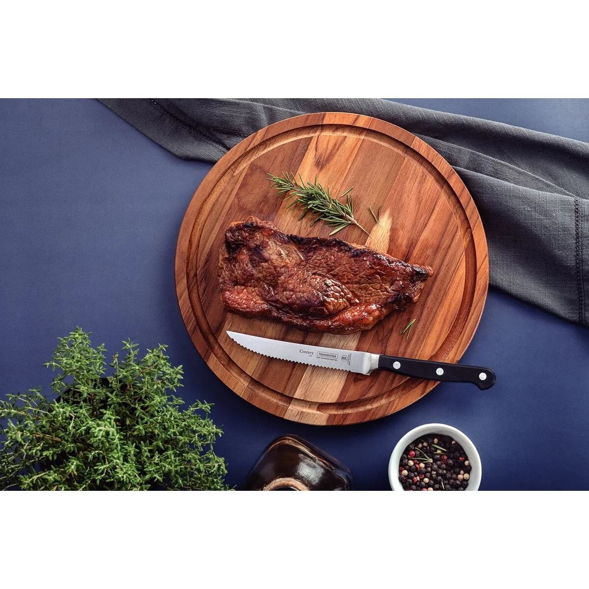 Cuchillo para asado y frutas Tramontina Century de acero inoxidable forjado 5 pulgadas — imagen 3 de 3