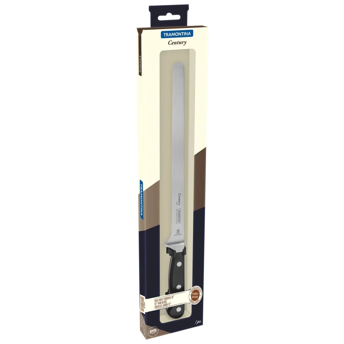 Cuchillo para fiambres Tramontina Century de acero inoxidable forjado 10 pulgadas — imagen 2 de 4