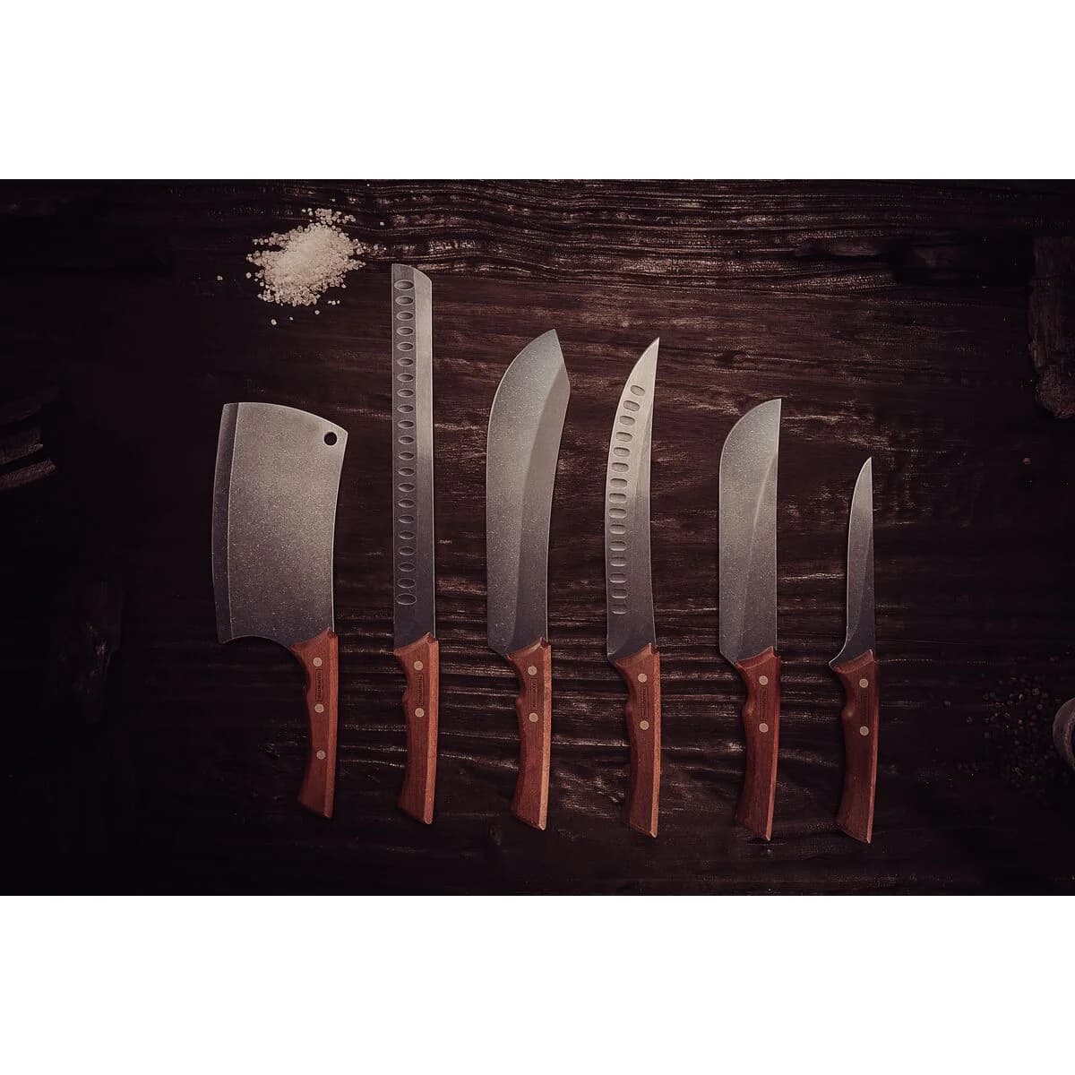 Cuchillo para deshuesar Tramontina Churrasco Black de acero inoxidable oscurecido 6 pulgadas — imagen 4 de 5