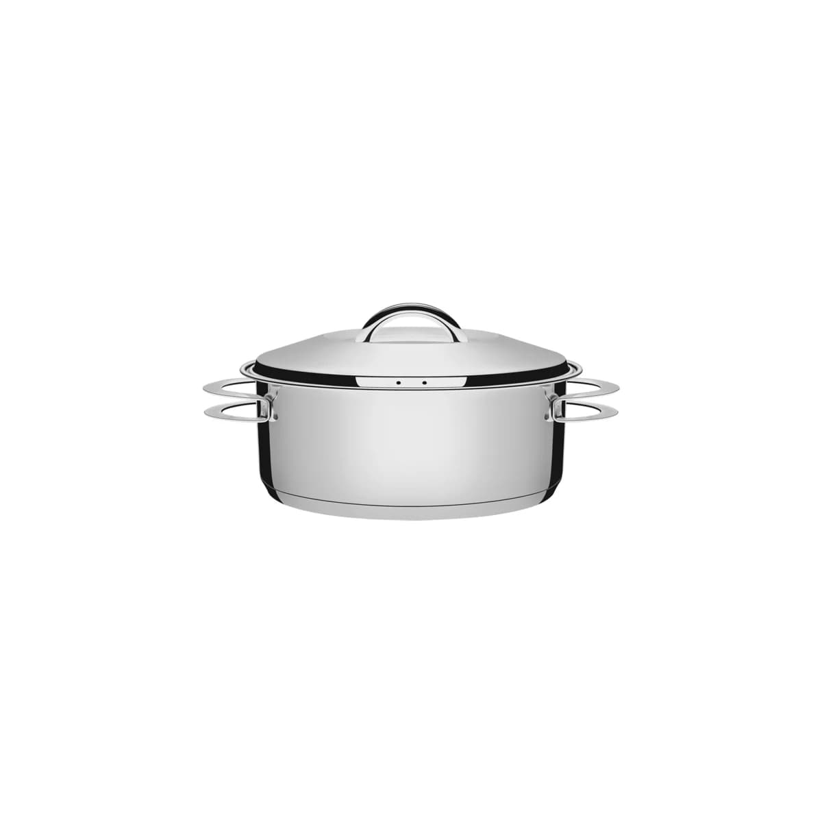Cacerola Tramontina Solar de acero inoxidable con asas Triple Fondo 16 cm 1.4 L — Apta Inducción — imagen 1 de 4