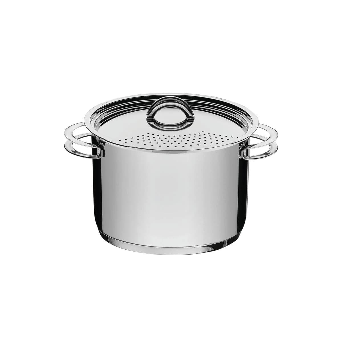 Olla para pasta Tramontina Solar de acero inoxidable con asas Triple Fondo 24 cm 7.7 L — Apta Inducción