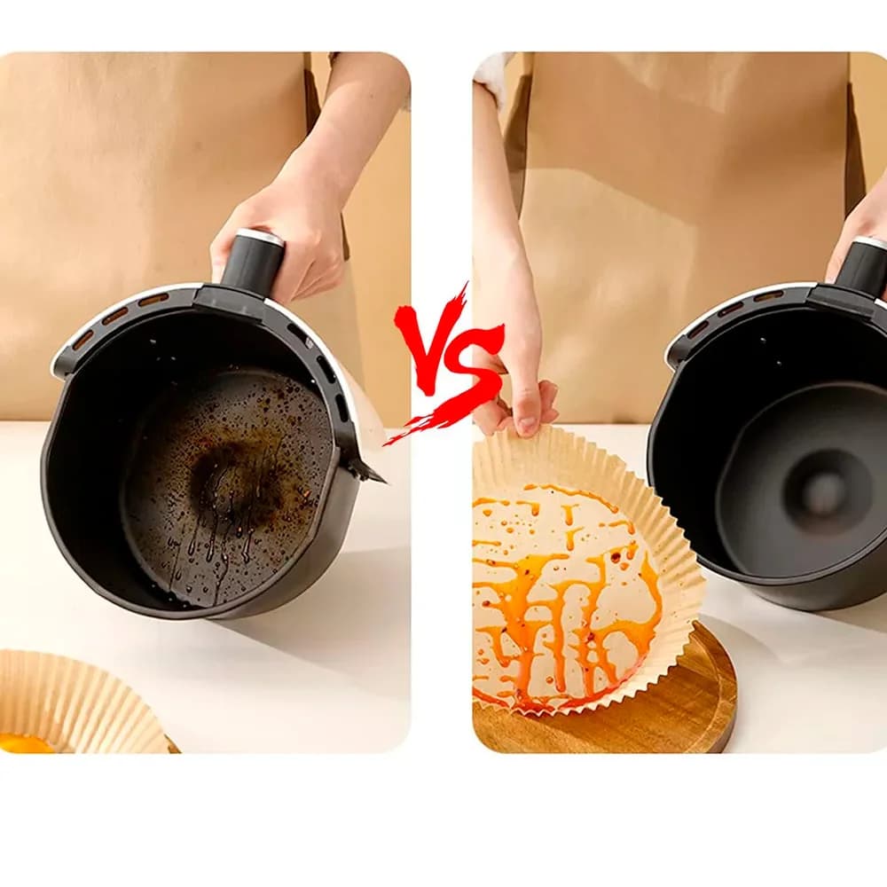Bandejas De Papel Para Freidora De Aire Sin Aceite 50 Uni — imagen 2 de 6