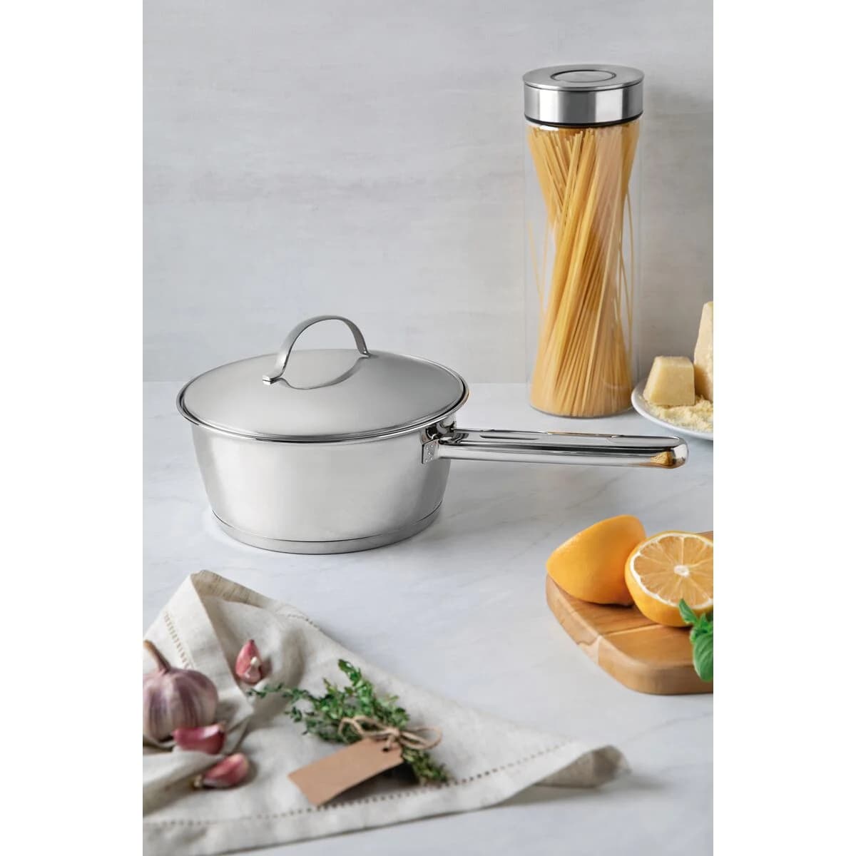 Cacerola con mango Tramontina Allegra de acero inoxidable triple fondo 20 cm 2.7 L para inducción — imagen 3 de 3