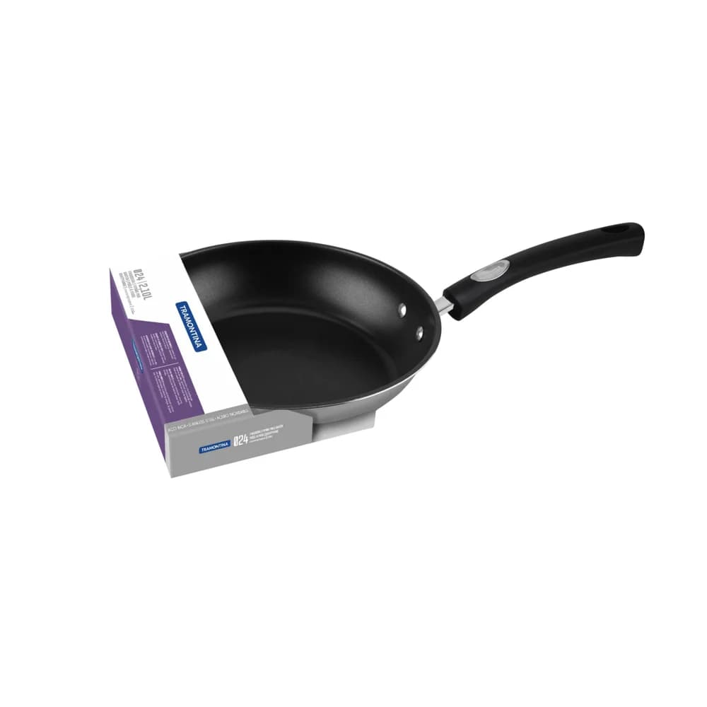 Sarten Tramontina Acero Inox Solar Induccion 24 Cm Antiadher — imagen 2 de 5