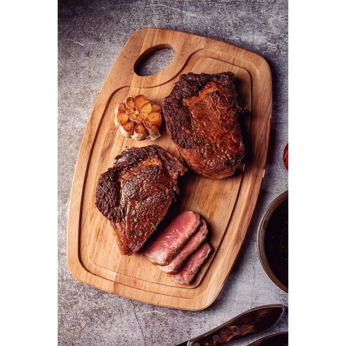 Tabla De Madera Tramontina Cocina Oval 34 Cm Churrasco — imagen 3 de 3