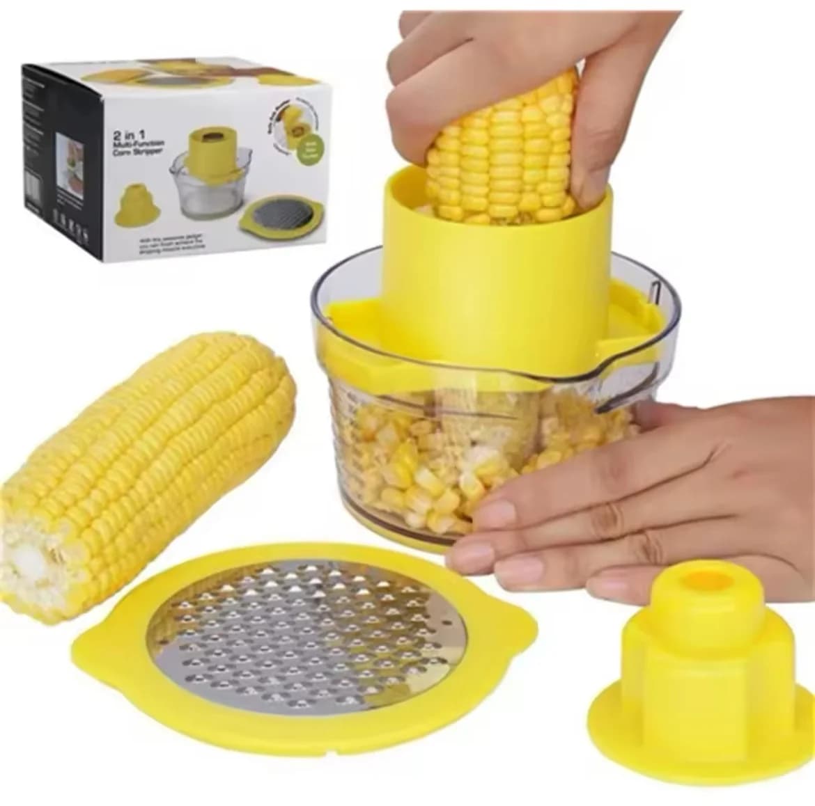 Desgranador De Choclo Manual Maiz Rallador 2 En 1 — imagen 1 de 5