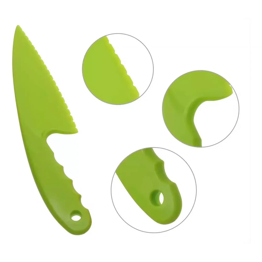 Cuchilla De Plástico Para Verduras Vegetales Tortas 29 Cm — imagen 2 de 5