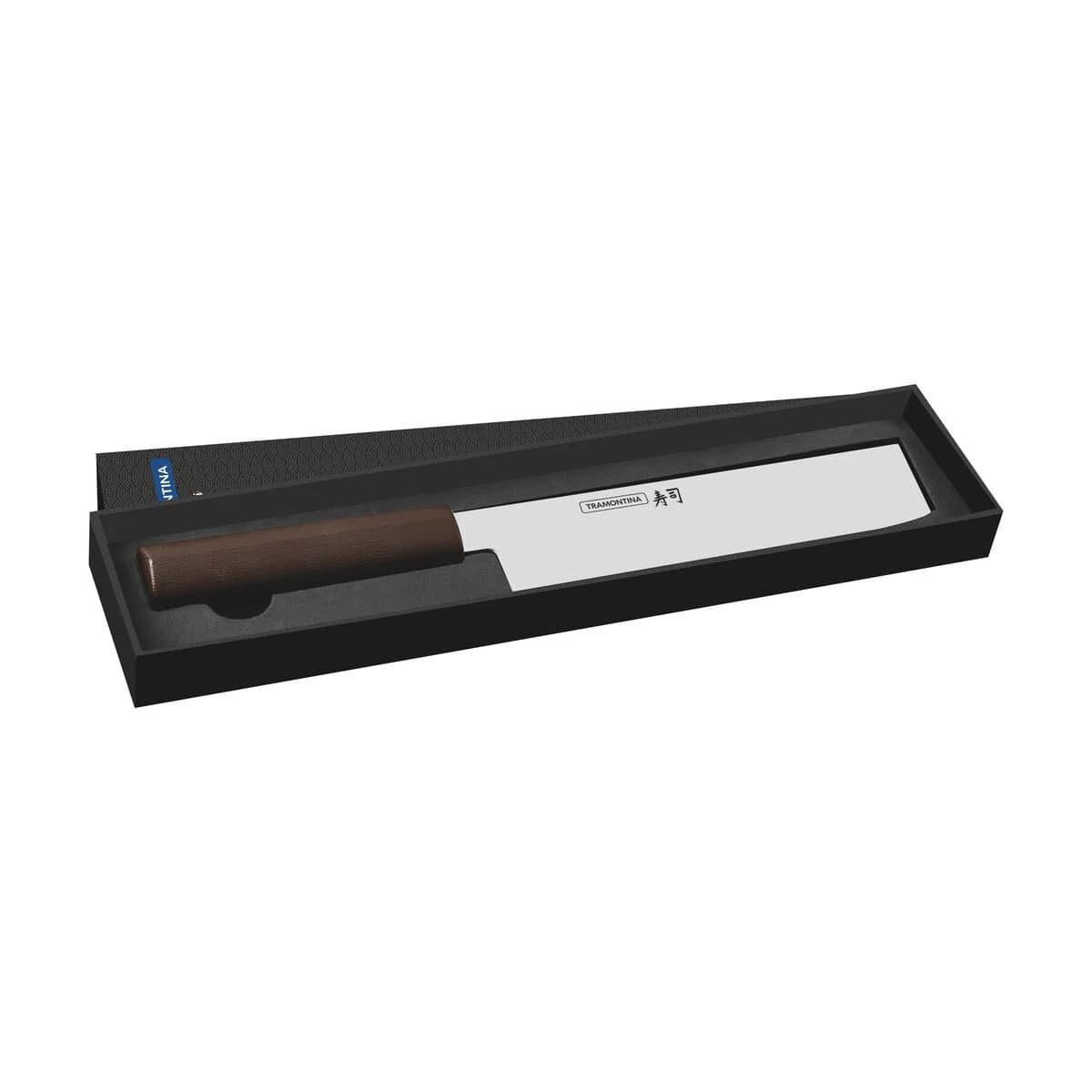 Cuchillo Nakiri Tramontina Sushi Silver de acero inoxidable 7 pulgadas — imagen 2 de 4