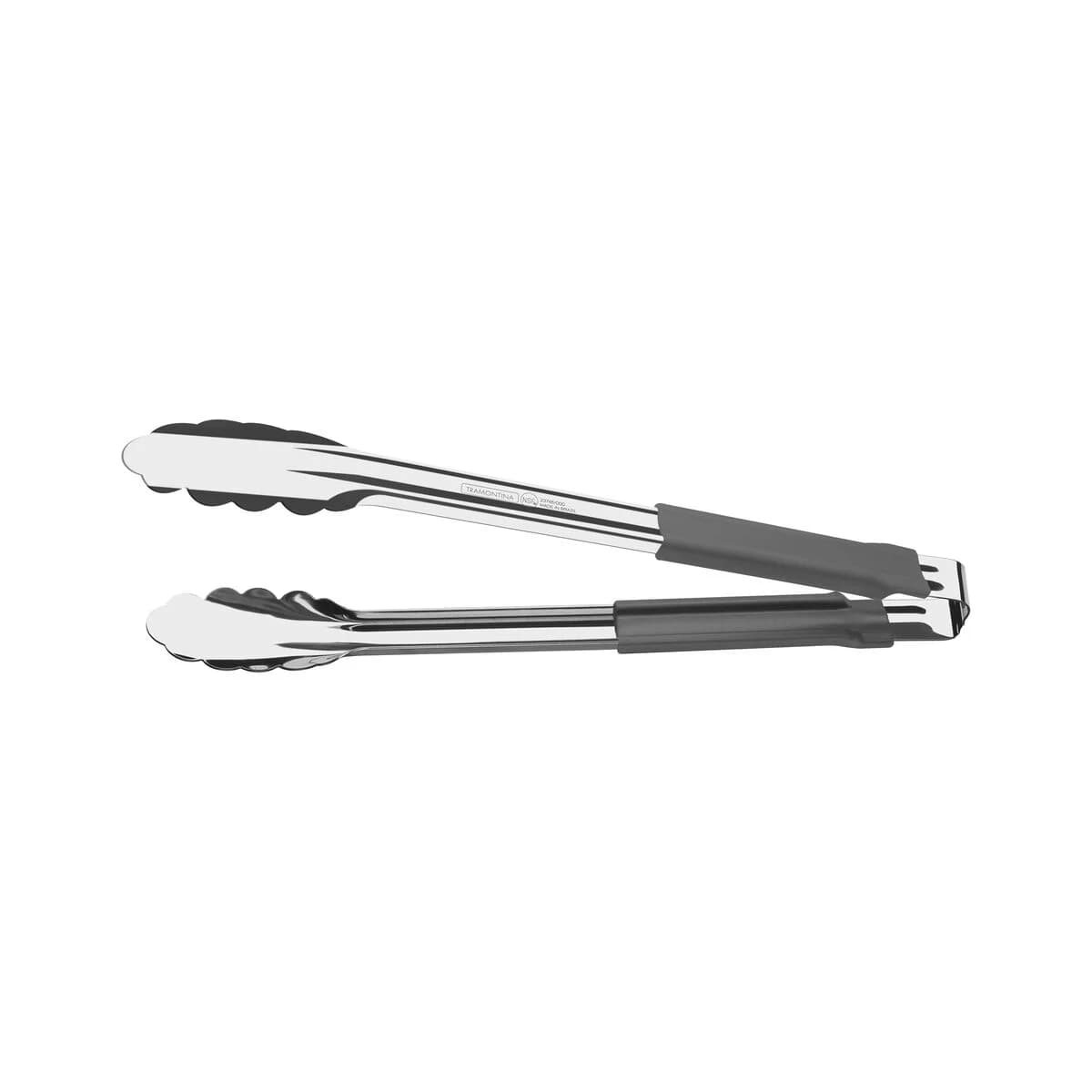 Pinza de cocina Tramontina Utilità de acero inoxidable 30 cm con mango gris — imagen 1 de 2