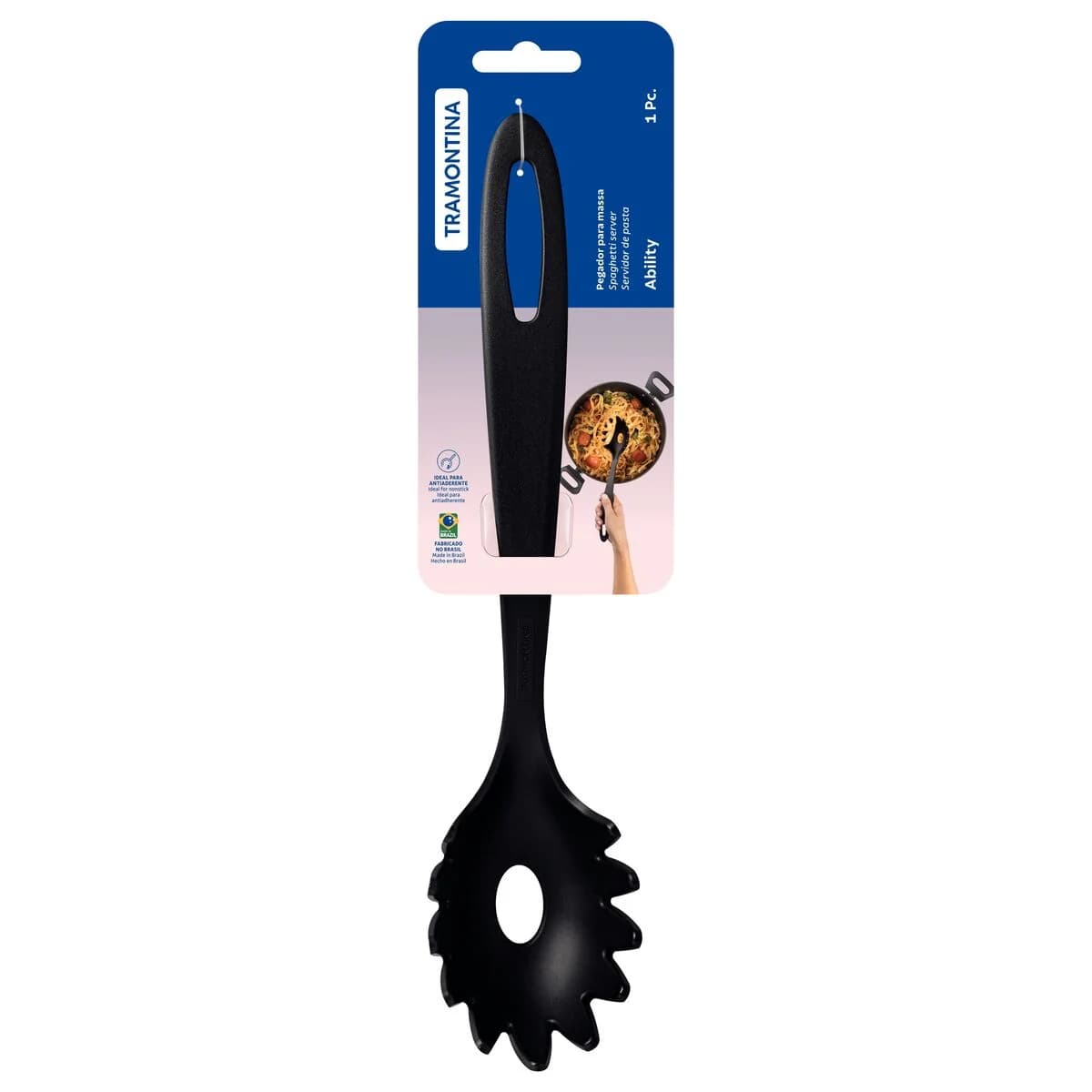 Servidor de pastas Tramontina Ability de nylon 29.6 cm color negro — imagen 2 de 3