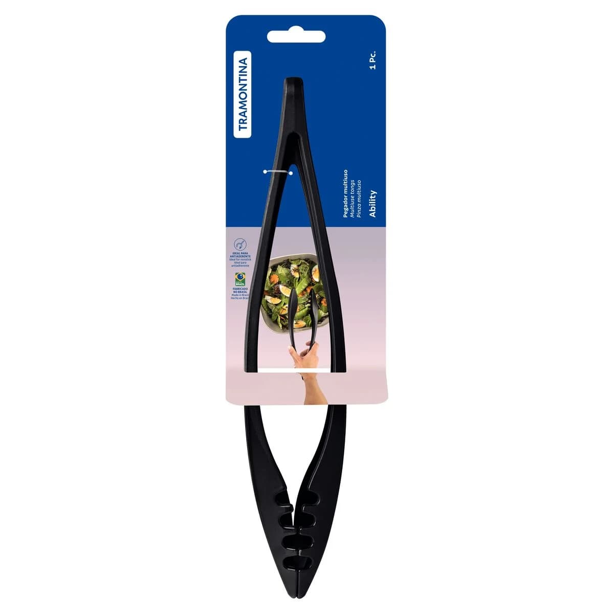 Pinza multiuso Tramontina Ability de nylon 29.8 cm color negro — imagen 2 de 3