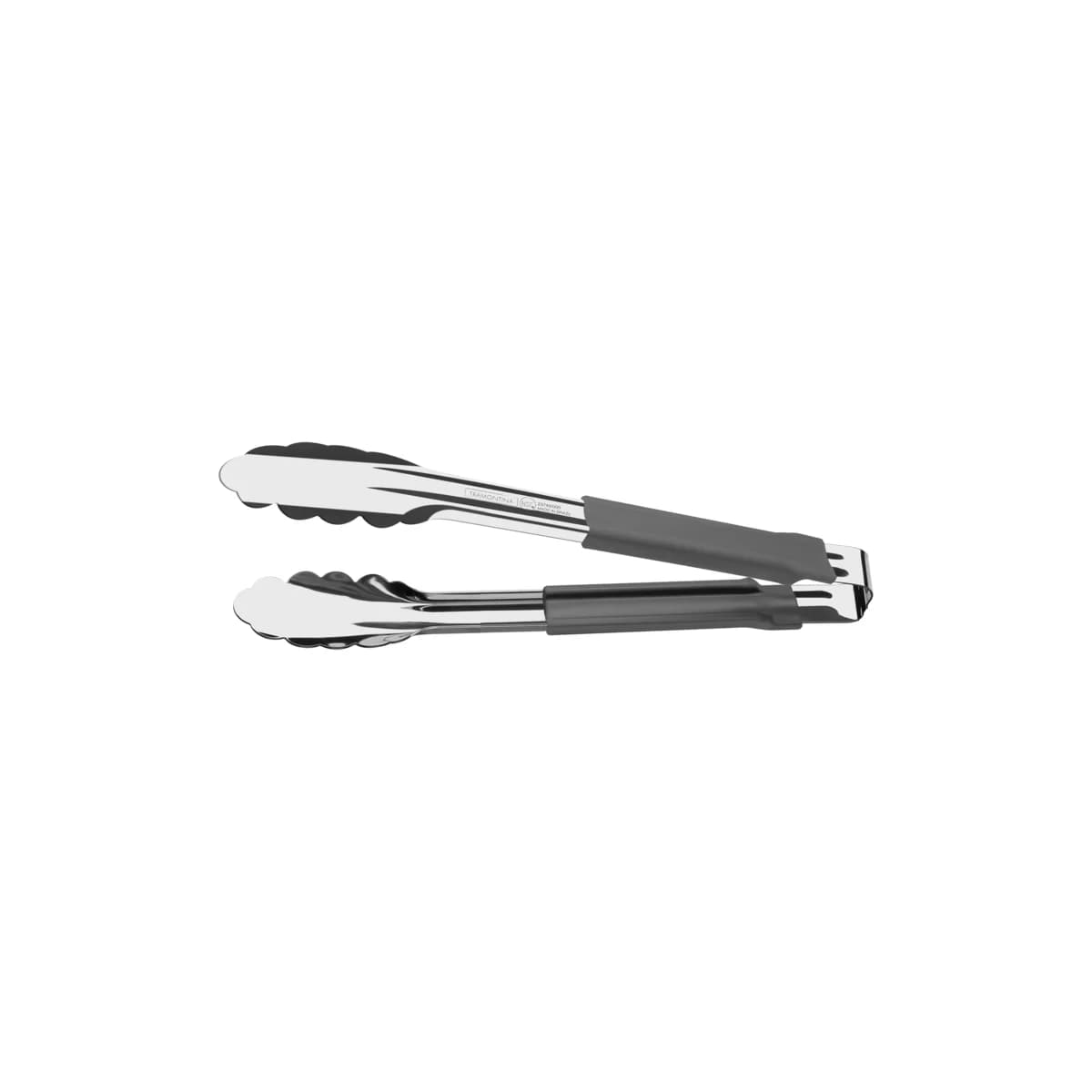 Pinza de cocina Tramontina Utilità de acero inoxidable 24 cm con mango gris — imagen 1 de 3