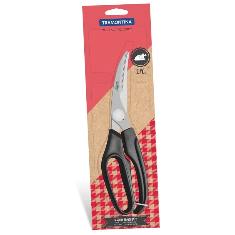 Tijera para trozar pollo de acero inoxidable Tramontina Supercort 10 pulgadas — imagen 2 de 2
