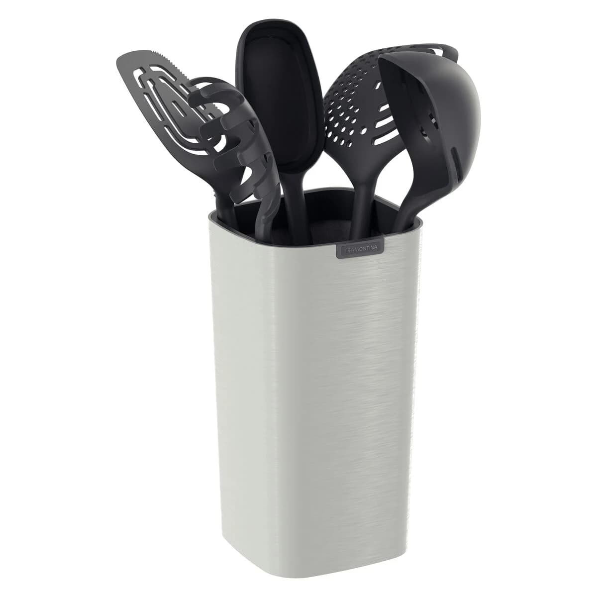 Juego de utensilios Tramontina Verano de nylon con soporte 6 piezas ónix — imagen 2 de 5