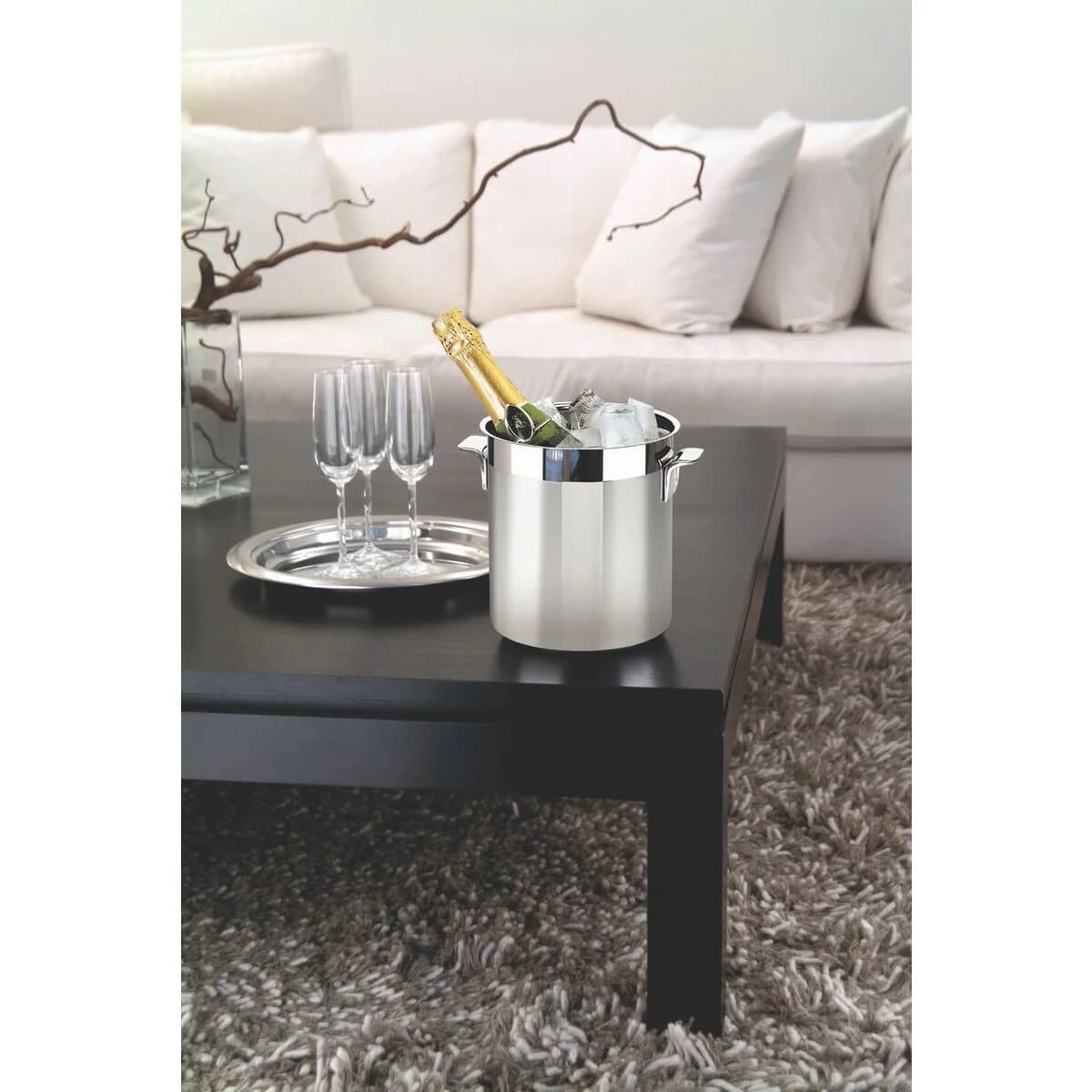 Champagnera Hielera Tramontina Cosmos Acero Inoxidable — imagen 5 de 6