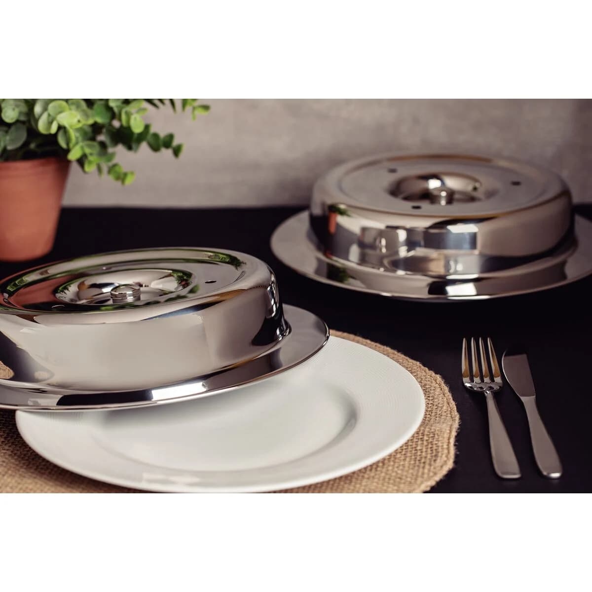 Campana para platos Tramontina Service de acero inoxidable 28 cm — imagen 4 de 4