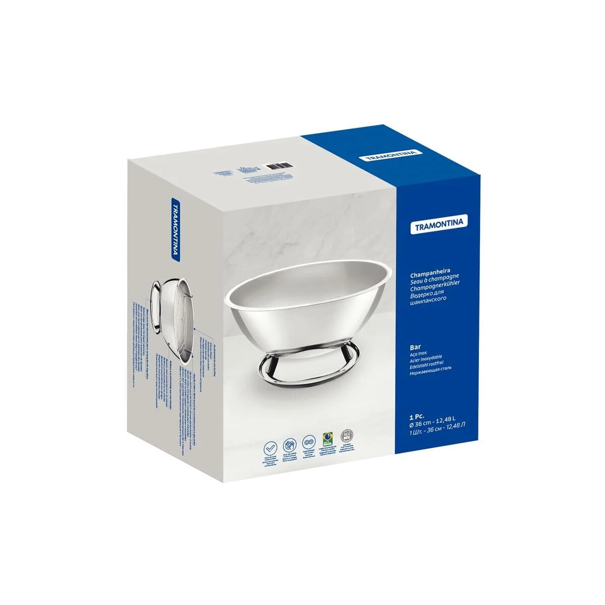 Champagnera Tramontina Service Acero Inoxidable 36 cm 12,4 L — imagen 2 de 4
